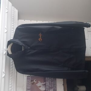 Men's North End Cavalia Black Embroidered Windbreaker Light Jacket Size S